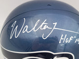 WALTER JONES AUTOGRAPHED SEAHAWKS BLUE FULL SIZE HELMET HOF 14 MCS HOLO 203082