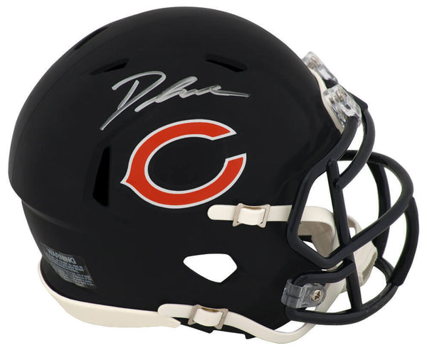 D'Andre Swift Signed Chicago Bears Riddell Speed Mini Helmet - (SCHWARTZ COA)