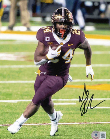 MOHAMED IBRAHIM SIGNED AUTOGRAPHED MINNESOTA GOPHERS 8X10 PHOTO BECKETT