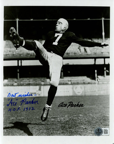 Ace Parker Signed Brooklyn Dodgers 8x10 Photo Best Wishes Beckett 47823