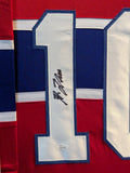 FRAMED MONTREAL CANADIENS GUY LAFLEUR AUTOGRAPHED JERSEY JSA COA