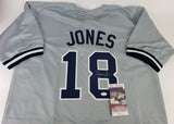 Andruw Jones Signed New York Yankees Jersey (JSA COA) 10xGold Glove Award Winner