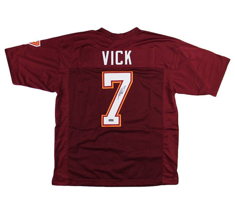 Michael Vick Signed Virginia Tech Custom Maroon Jersey