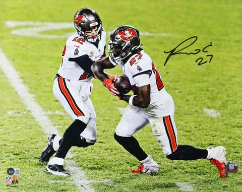 RONALD JONES II SIGNED TAMPA BAY BUCCANEERS BUCS 16x20 PHOTO W/ TOM BRADY