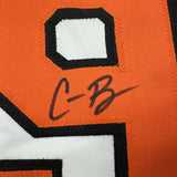 Autographed/Signed Corbin Burnes Baltimore White Baseball Jersey Beckett BAS COA