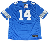 AMON-RA ST BROWN AUTOGRAPHED DETROIT LIONS #14 NIKE 2024 BLUE JERSEY BECKETT