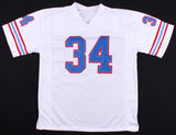 Earl Campbell Signed Houston Oilers Career Stat Jersey (PSA COA) 5xPro Bowl R.B.