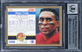 49ers Roger Craig "3x SB Champ" Signed 1991 Score #222 Card Auto 10! BAS Slabbed