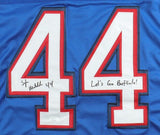 Tyler Matakevich Signed Bills Jersey "Lets Go Buffalo" (JSA) Buffalo LB / Temple