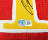 ATLANTA HAWKS DOMINIQUE WILKINS AUTOGRAPHED RED JERSEY BECKETT WITNESS 207966