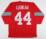 Dick LeBeau Signed Ohio State Buckeyes Jersey Inscid 57 Nat Champs (Beckett COA)