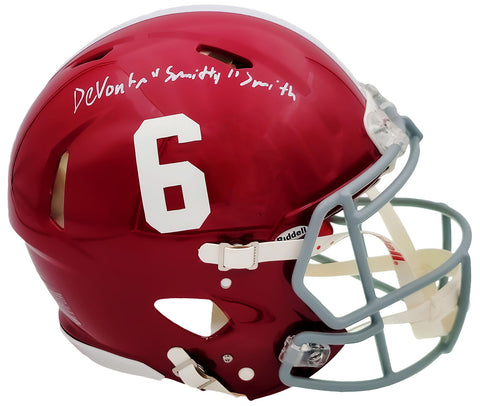 DEVONTA SMITH AUTOGRAPHED ALABAMA FULL SIZE AUTHENTIC HELMET BECKETT 203864