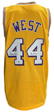 Jerry West Signed Custom Yellow Basketball Jersey Mr Clutch Inscribed PSA ITP