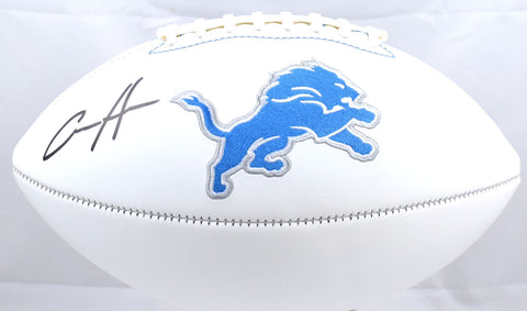 Aidan Hutchinson Autographed Detroit Lions Logo Football - Beckett W Hologram