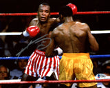 SUGAR RAY LEONARD AUTOGRAPHED 8X10 PHOTO VS. THOMAS HITMAN HEARNS BECKETT 178114