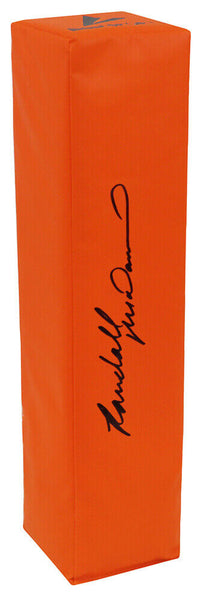 Randall McDaniel Signed BSN Orange Football Endzone Pylon - (SS COA)