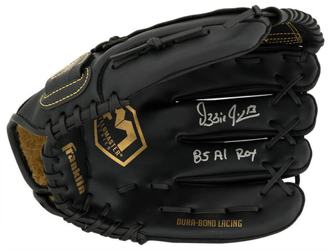 Ozzie Guillen Signed Franklin Fieldmaster Black Baseball Glove w/85 ROY (SS COA)