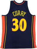 WARRIORS STEPHEN CURRY AUTOGRAPHED M&N 09-10 HWC ROOKIE YEAR JERSEY L JSA 234075