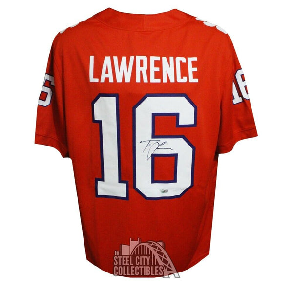 Trevor Lawrence Autographed Clemson Tigers Orange Nike Football Jersey- Fanatics