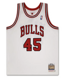 Michael Jordan Autographed Bulls 1994-95 M&N White 45 Authentic Jersey UDA