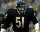 Chicago Bears Butkus, Singletary & Urlacher Sign "Monsters of the Midway" Jersey