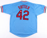 Bruce Sutter Signed St. Louis Cardinals Powder Blue Throwback Jersey JSA Hologrm