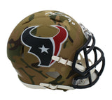 Mario Williams Signed Houston Texans Speed Camo NFL Mini Helmet