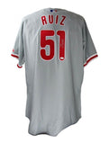 Carlos Ruiz Signed Philadelphia Phillies Jersey (JSA COA) 08 World Champ Catcher