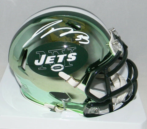 JAMAL ADAMS AUTOGRAPHED SIGNED NEW YORK JETS CHROME SPEED MINI HELMET JSA