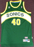 SONICS SHAWN KEMP AUTOGRAPHED SIGNED ADIDAS HARDWOOD JERSEY REIGN MAN MCS 125205