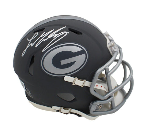 Ladd McConkey Signed Georgia Bulldogs Speed Slate NCAA Mini Helmet