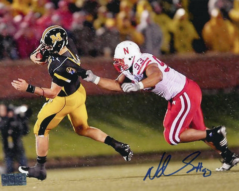 NDAMUKONG SUH SIGNED AUTOGRAPHED NEBRASKA CORNHUSKERS 8x10 PHOTO COA