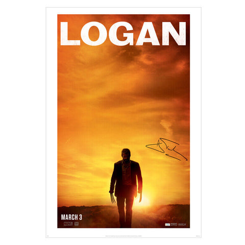 Hugh Jackman Autographed 2017 Logan Original 27x40 Double-Sided Movie Poster