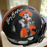 BARRY SANDERS SIGNED AUTOGRAPHED OSU COWBOYS MINI HELMET BECKETT