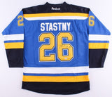 Paul Stastny Signed St. Louis Blues Jersey (PSA/DNA) Son of Peter Stastny