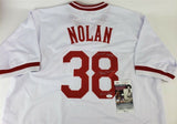 Gary Nolan "2x WS Champ" & "Reds HOF" Signed Cincinnati Reds Jersey (JSA COA)