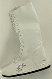 Ric Flair Signed White Wrestling Boot (JSA COA) WWE 16xWorld Champion / NWA. HOF