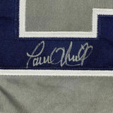 FRAMED Autographed/Signed PAUL O'NEILL 33x42 New York Grey Jersey JSA COA Auto