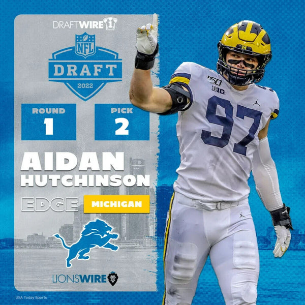 Aidan Hutchinson Signed Detroit Lions Jersey (Beckett) 2022 #2 Overall –  Super Sports Center