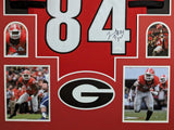 FRAMED GEORGIA BULLDOGS LEONARD FLOYD AUTOGRAPHED SIGNED JERSEY JSA COA