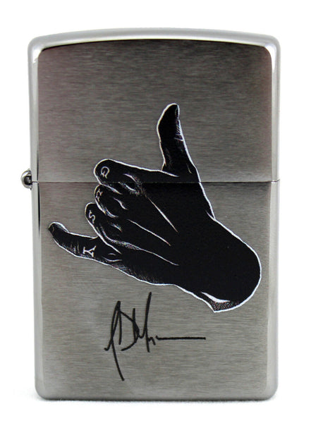 Jeffrey Dean Morgan Exclusive Zippo Lighter Chrome with Black Logo