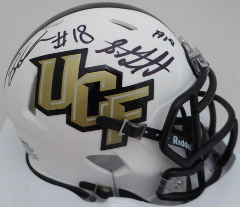 SHAQUEM & SHAQUILL GRIFFIN AUTOGRAPHED UCF SPEED MINI HELMET MCS HOLO 134377