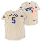 Freddie Freeman Autographed Dodgers 2024 World Series Nike Auth White Jersey MLB