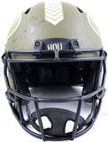 Andre Johnson Signed Texans F/S Salute to Service Speed Authentic Helmet-BAWHolo