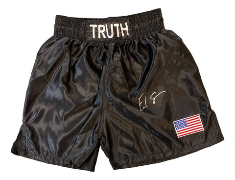 Errol Spence Jr Signed Custom Black Boxing Trunks BAS ITP