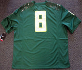 OREGON DUCKS MARCUS MARIOTA AUTOGRAPHED GREEN NIKE JERSEY SIZE XXL MM HOLO 87171