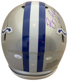 Barry Sanders Autographed Detroit Lions Full Size Authentic Helmet HOF 04 JSA