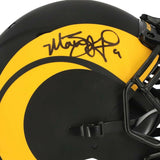 MATTHEW STAFFORD Autographed L.A. Rams Eclipse Authentic Speed Helmet FANATICS