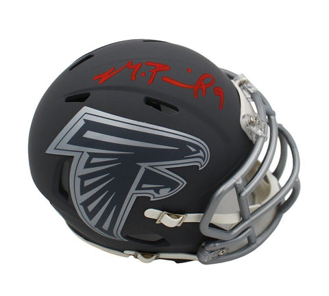 Michael Penix Jr. Signed Atlanta Falcons Speed Slate NFL Mini Helmet