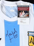 Mario Kempes Signed Argentina National Team Jersey (JSA COA) World Cup Champion